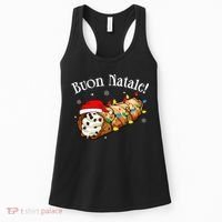 Cannolo Merry Christmas In Italian Buon Natale Long Sleeve Women's Tank Top thumb 0