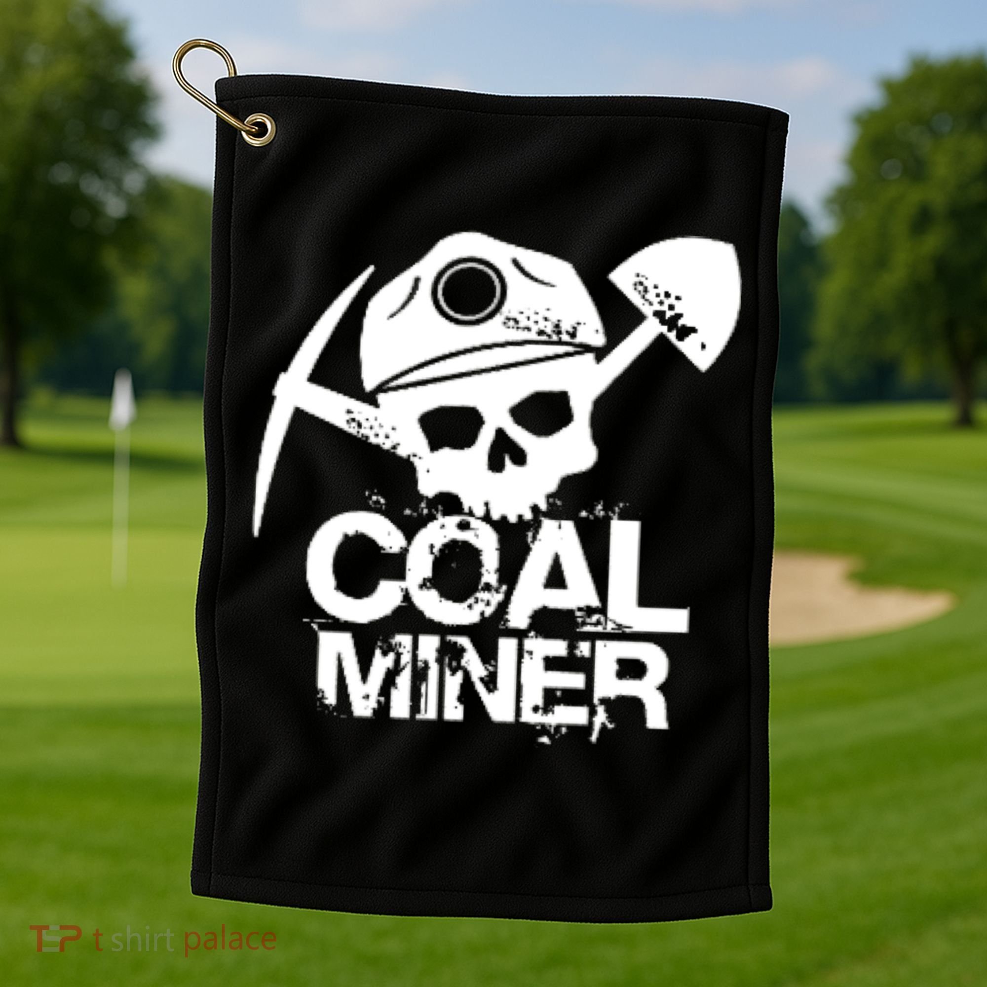 Coal Miner Golf Towel
