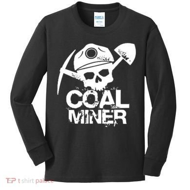 Coal Miner Kids Long Sleeve Shirt