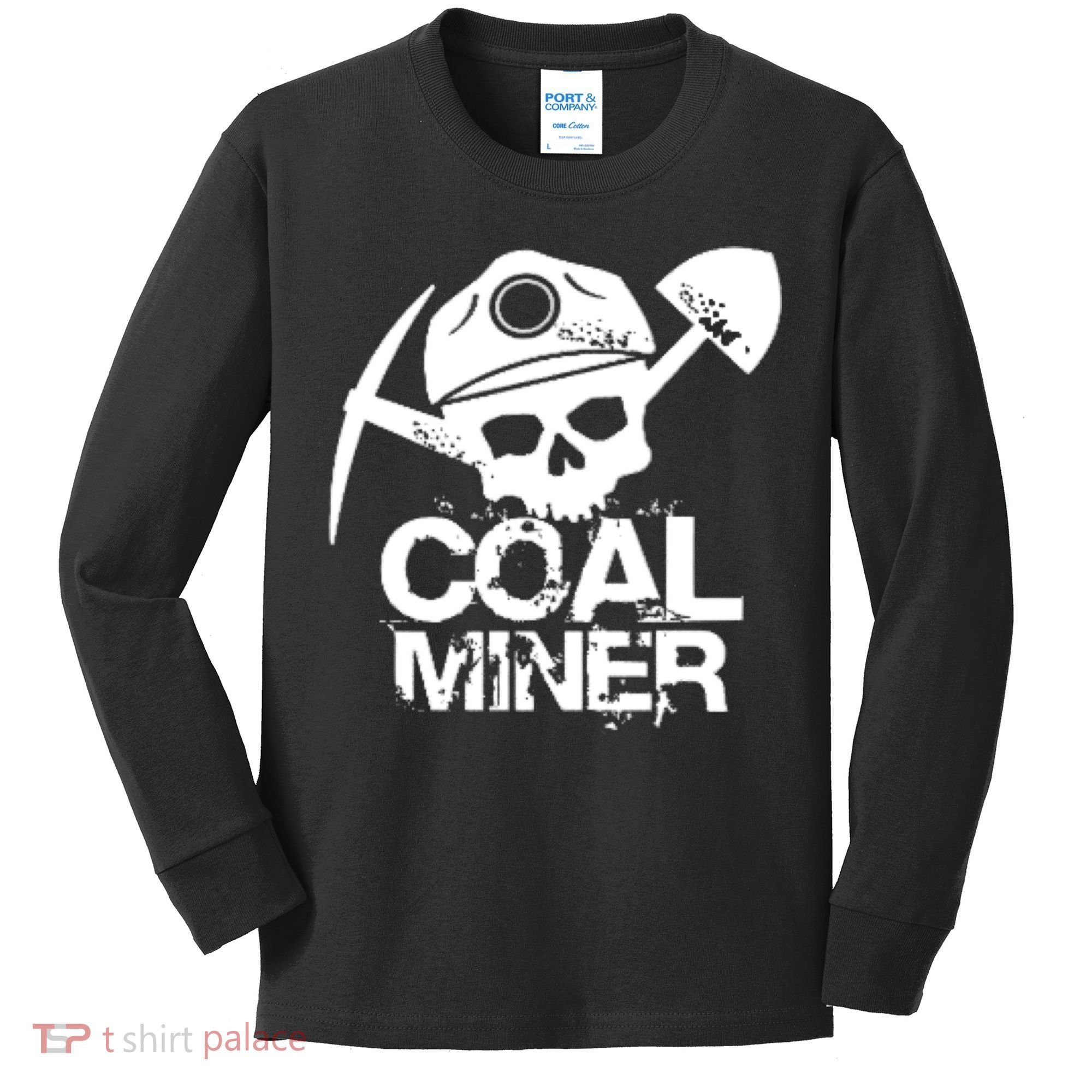 Coal Miner Kids Long Sleeve Shirt