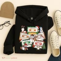 Christmas Music Cassette Tapes Christmas Tree Funny Xmas Gift Hoodie thumb 4