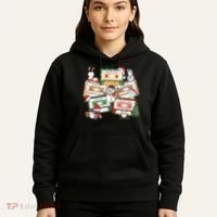 Christmas Music Cassette Tapes Christmas Tree Funny Xmas Gift Hoodie thumb 5