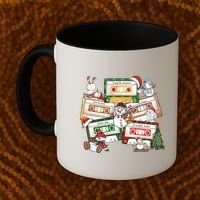 Christmas Music Cassette Tapes Christmas Tree Funny Xmas Gift Coffee Mug thumb 2