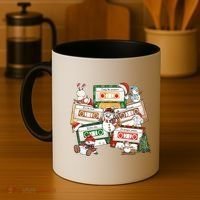 Christmas Music Cassette Tapes Christmas Tree Funny Xmas Gift Coffee Mug thumb 4