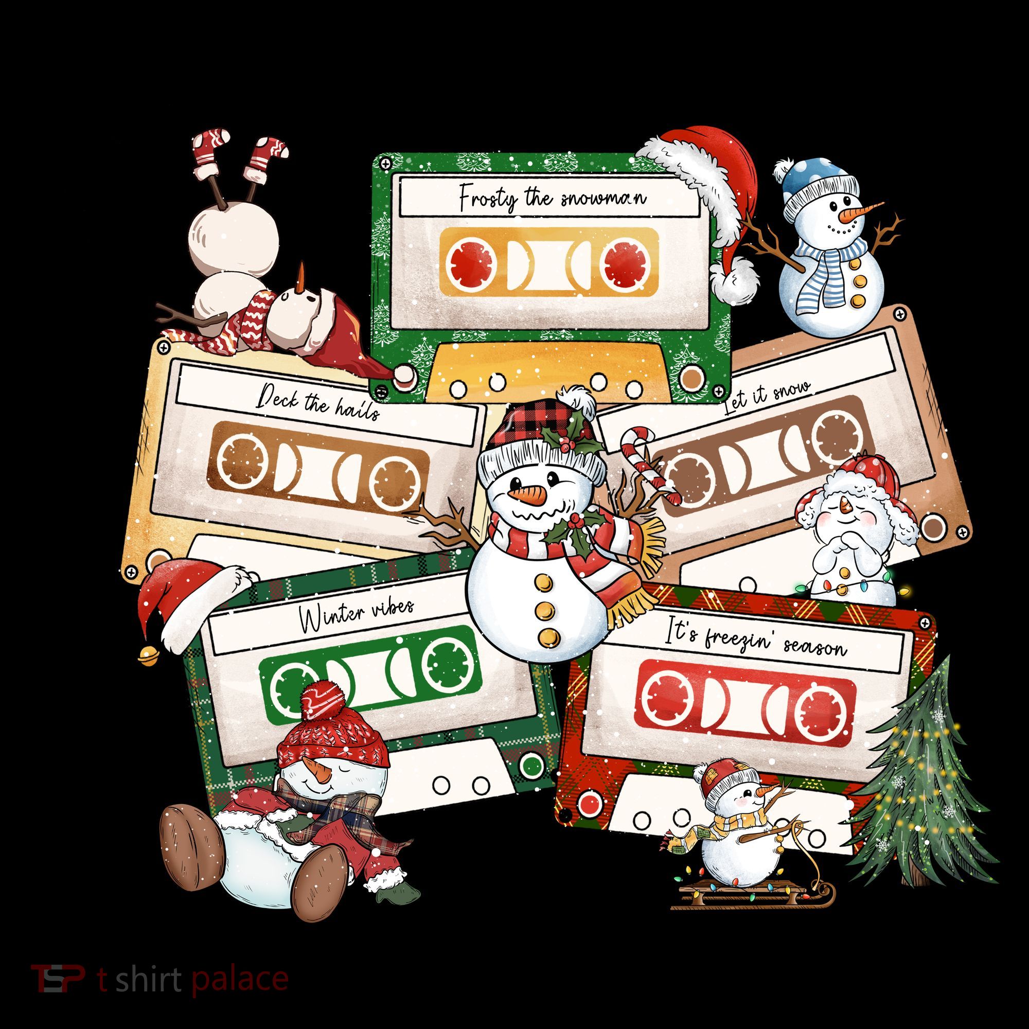 Christmas Music Cassette Tapes Christmas Tree Funny Xmas Gift Coffee Mug