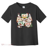 Christmas Music Cassette Tapes Christmas Tree Funny Xmas Gift Toddler T-Shirt thumb 0