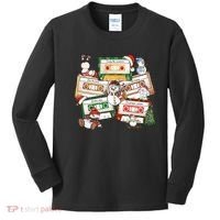 Christmas Music Cassette Tapes Christmas Tree Funny Xmas Gift Kids Long Sleeve Shirt thumb 0