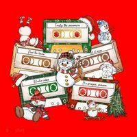 Christmas Music Cassette Tapes Christmas Tree Funny Xmas Gift Santa Hat thumb 1