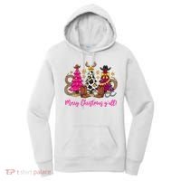 Cowgirl Merry Christmas Y'all Women's Hoodie thumb 0