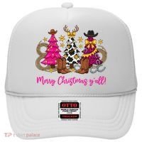 Cowgirl Merry Christmas Y'all Hat thumb 0