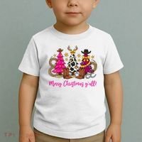 Cowgirl Merry Christmas Y'all Toddler T-Shirt thumb 2
