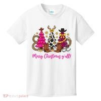 Cowgirl Merry Christmas Y'all Kids T-Shirt thumb 0