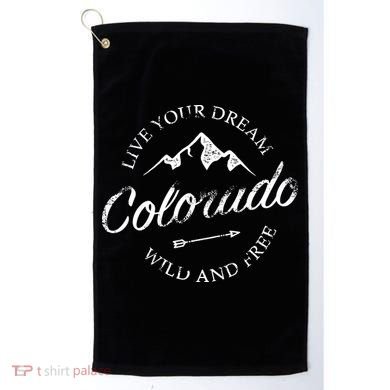 Colorado Mountains Golf Towel