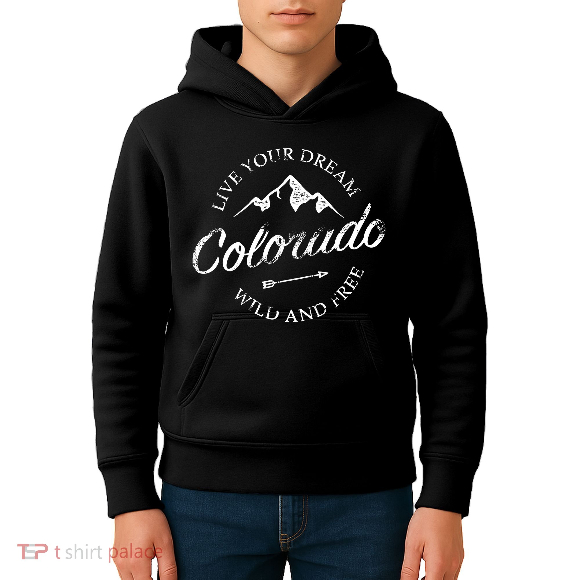 Colorado Mountains Kids Hoodie