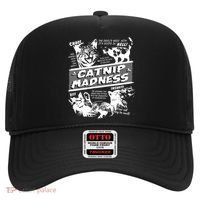 Catnip Madness Cute Kitten Funny Cat Pet Humor Hat thumb 0