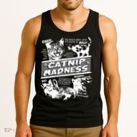 Catnip Madness Cute Kitten Funny Cat Pet Humor Tank Top thumb 3