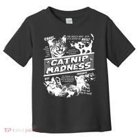 Catnip Madness Cute Kitten Funny Cat Pet Humor Toddler T-Shirt thumb 0