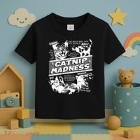 Catnip Madness Cute Kitten Funny Cat Pet Humor Toddler T-Shirt thumb 3