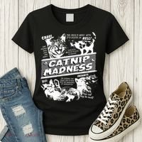 Catnip Madness Cute Kitten Funny Cat Pet Humor Women's T-Shirt thumb 3
