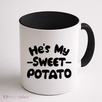 Cute Matching Couples He's My Sweet Potato Coffee Mug thumb 1