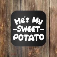 Cute Matching Couples He's My Sweet Potato Coaster thumb 0