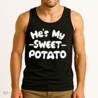 Cute Matching Couples He's My Sweet Potato Tank Top thumb 3