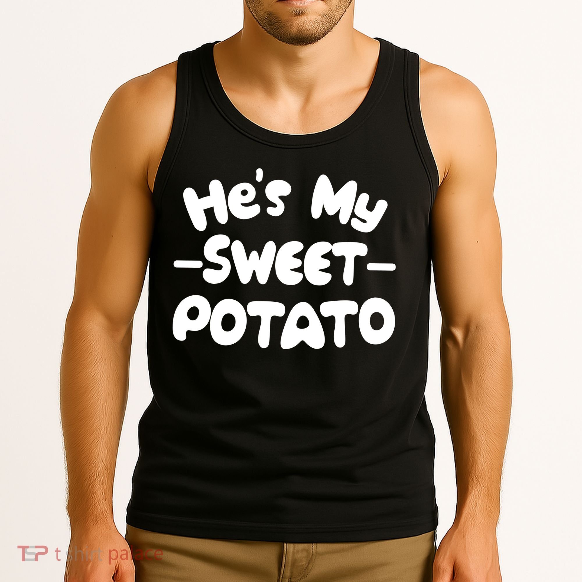 Cute Matching Couples He's My Sweet Potato Tank Top