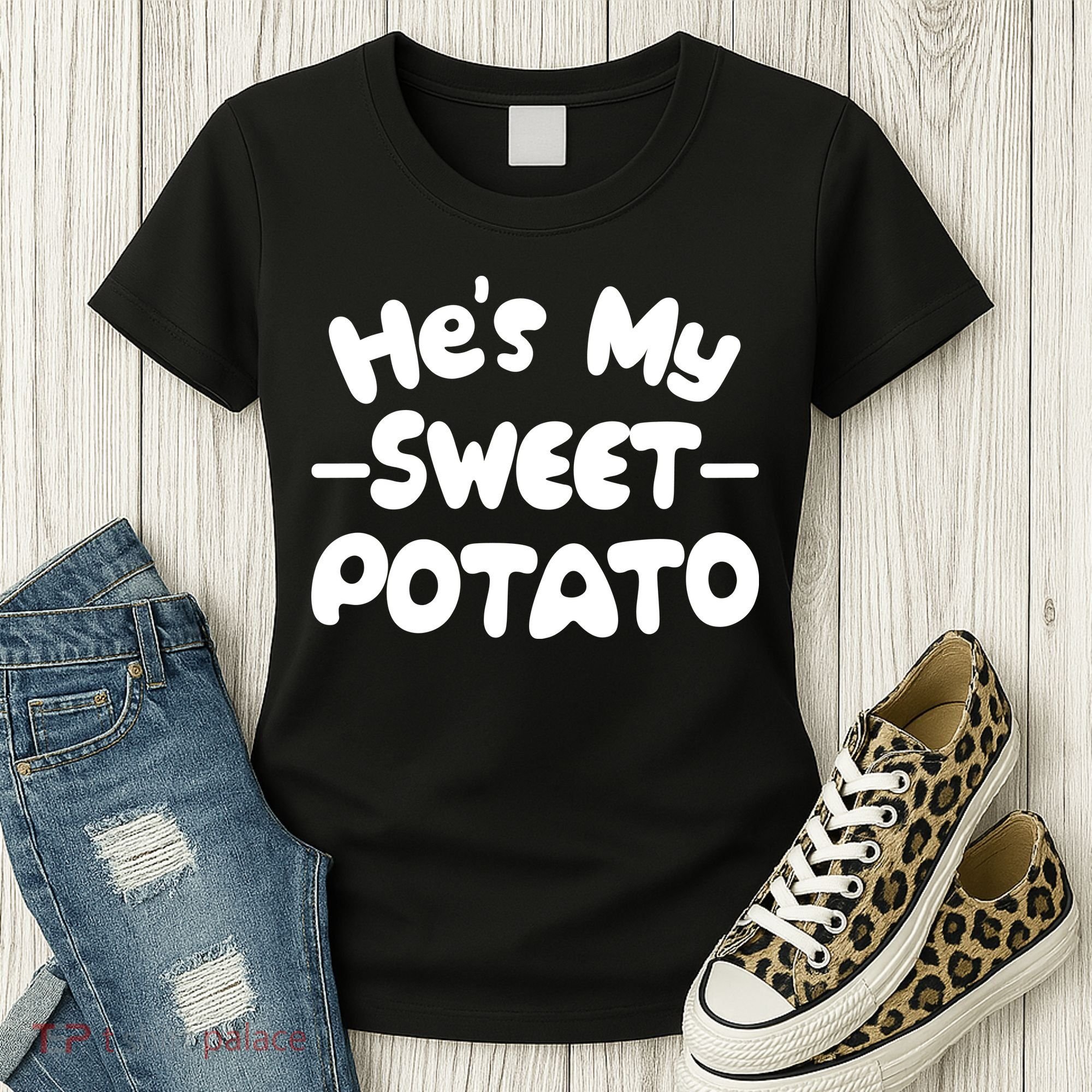 Cute Matching Couples He's My Sweet Potato Women's T-Shirt