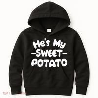 Cute Matching Couples He's My Sweet Potato Kids Hoodie thumb 0