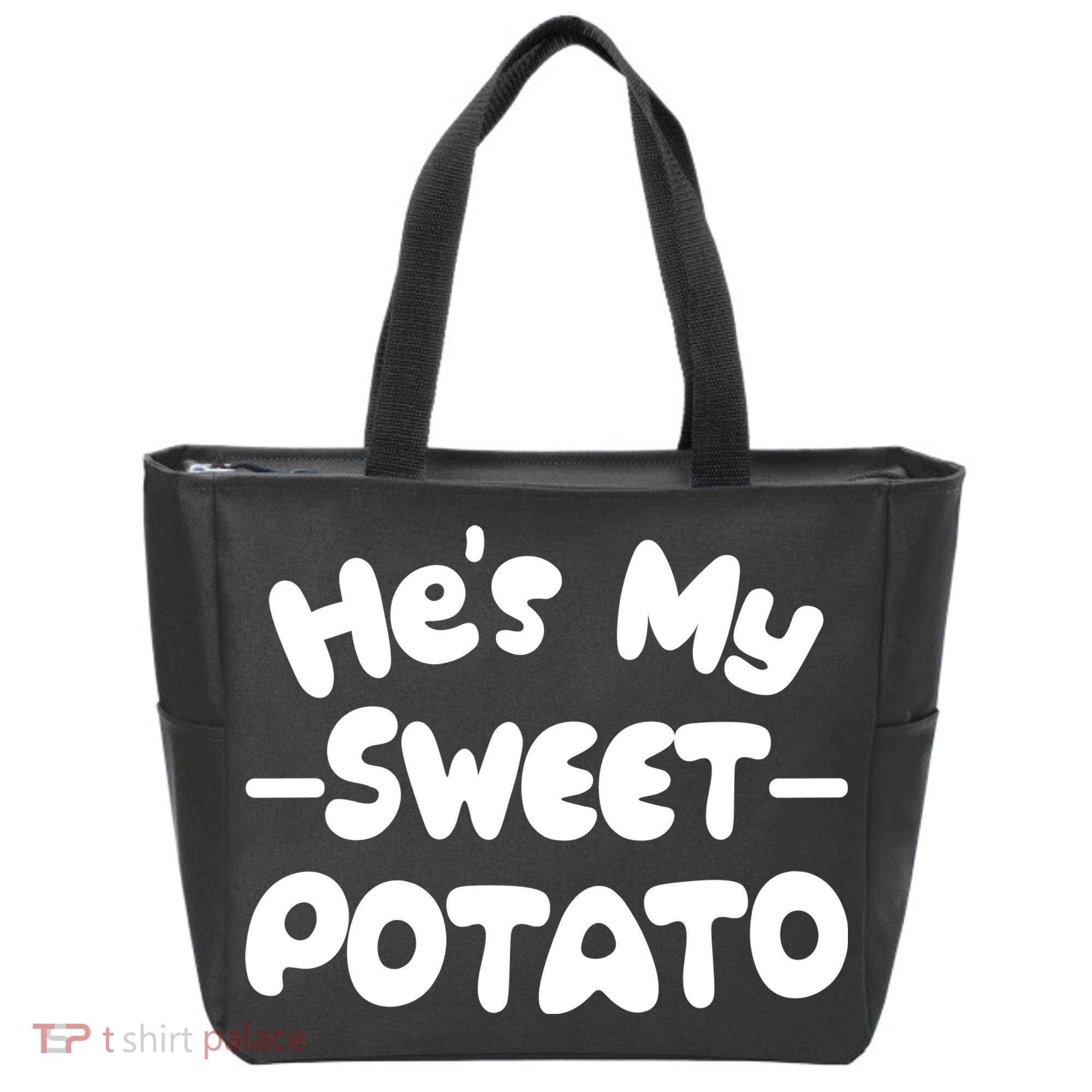 Cute Matching Couples He's My Sweet Potato Tote Bag