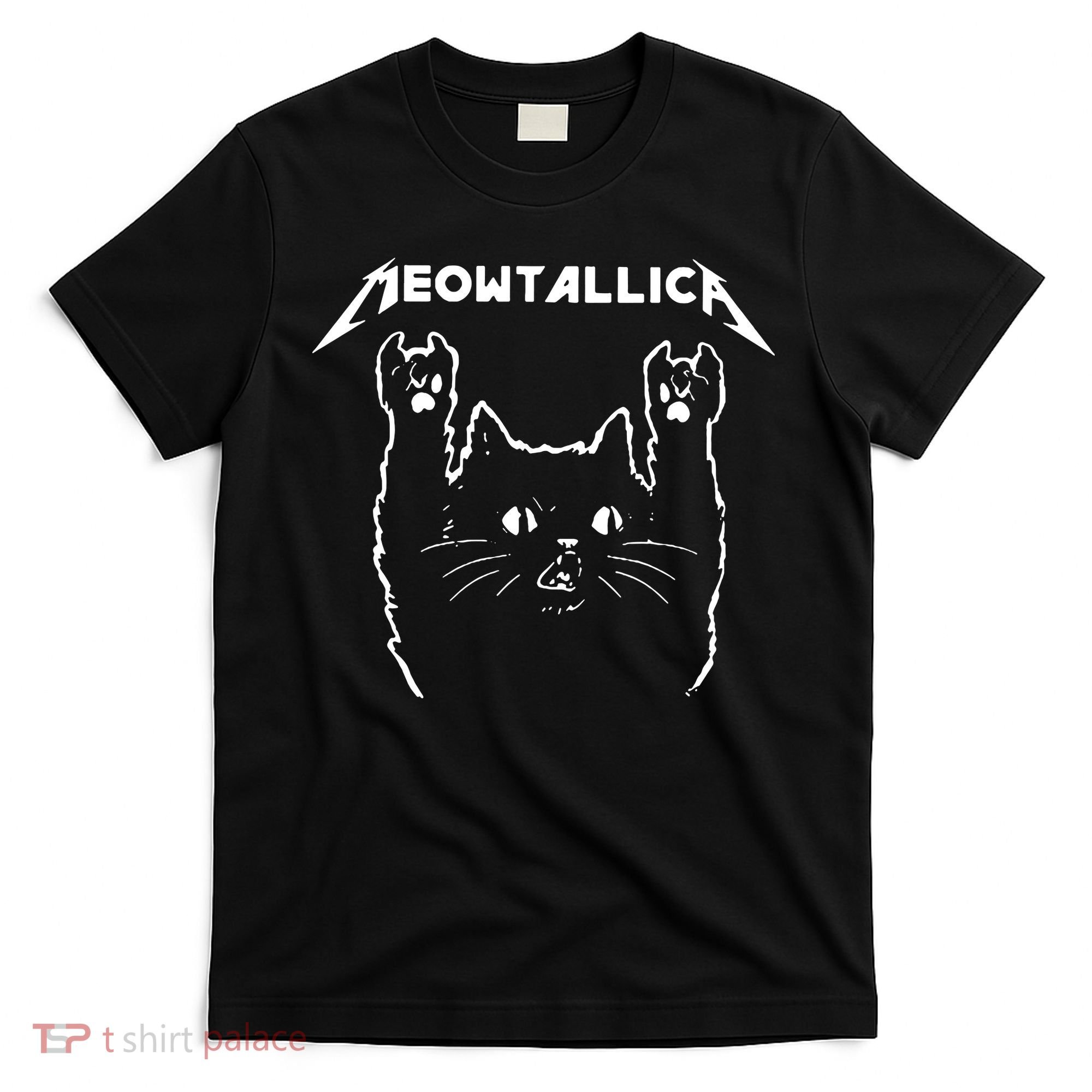 Cat Meowtallica Cat Rock Music Funny T-Shirt
