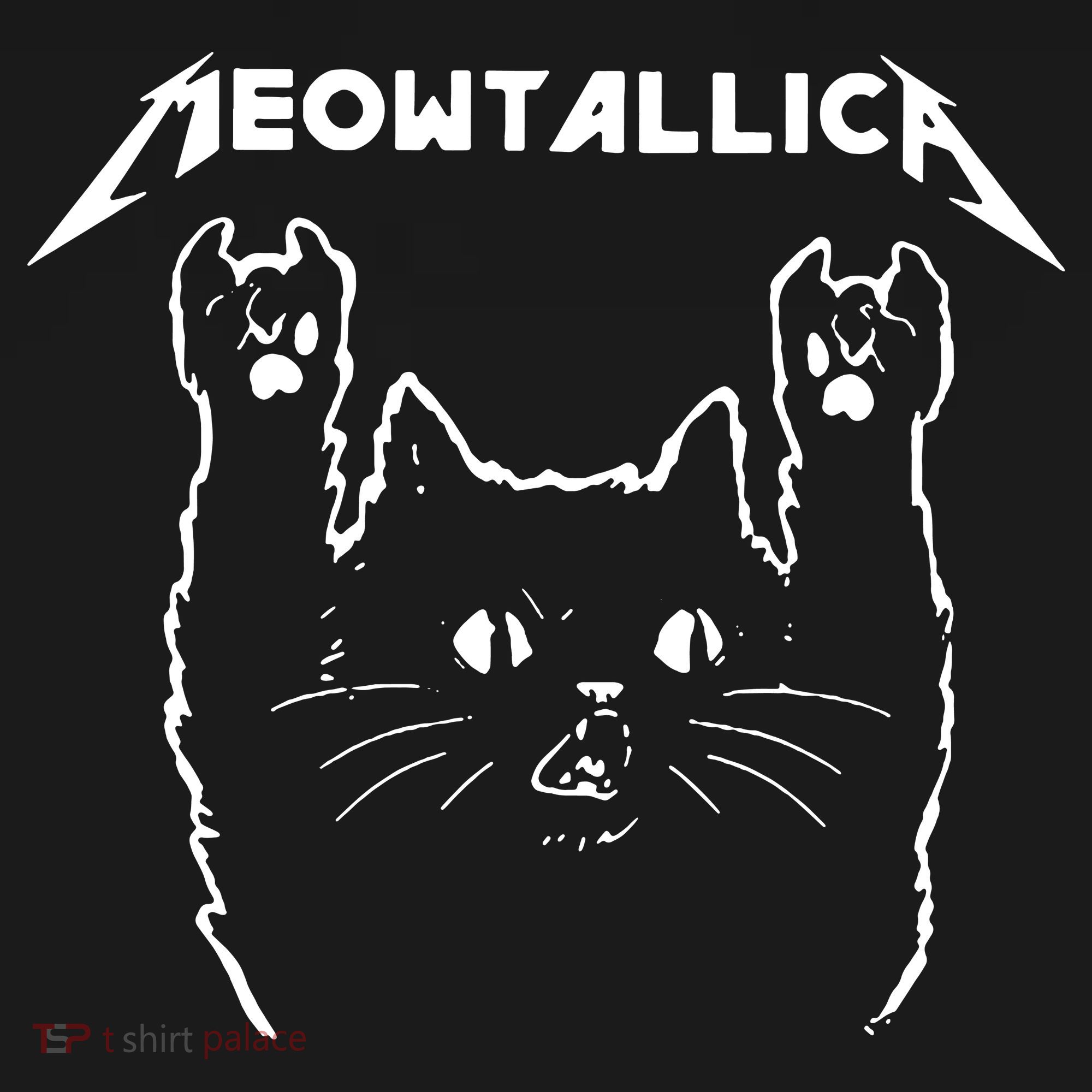 Cat Meowtallica Cat Rock Music Funny T-Shirt