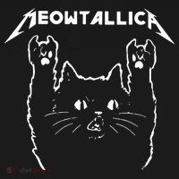 Cat Meowtallica Cat Rock Music Funny Women's Hoodie thumb 2