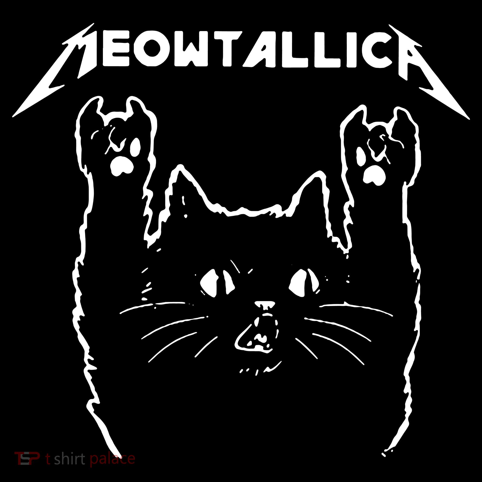 Cat Meowtallica Cat Rock Music Funny Women's Hoodie