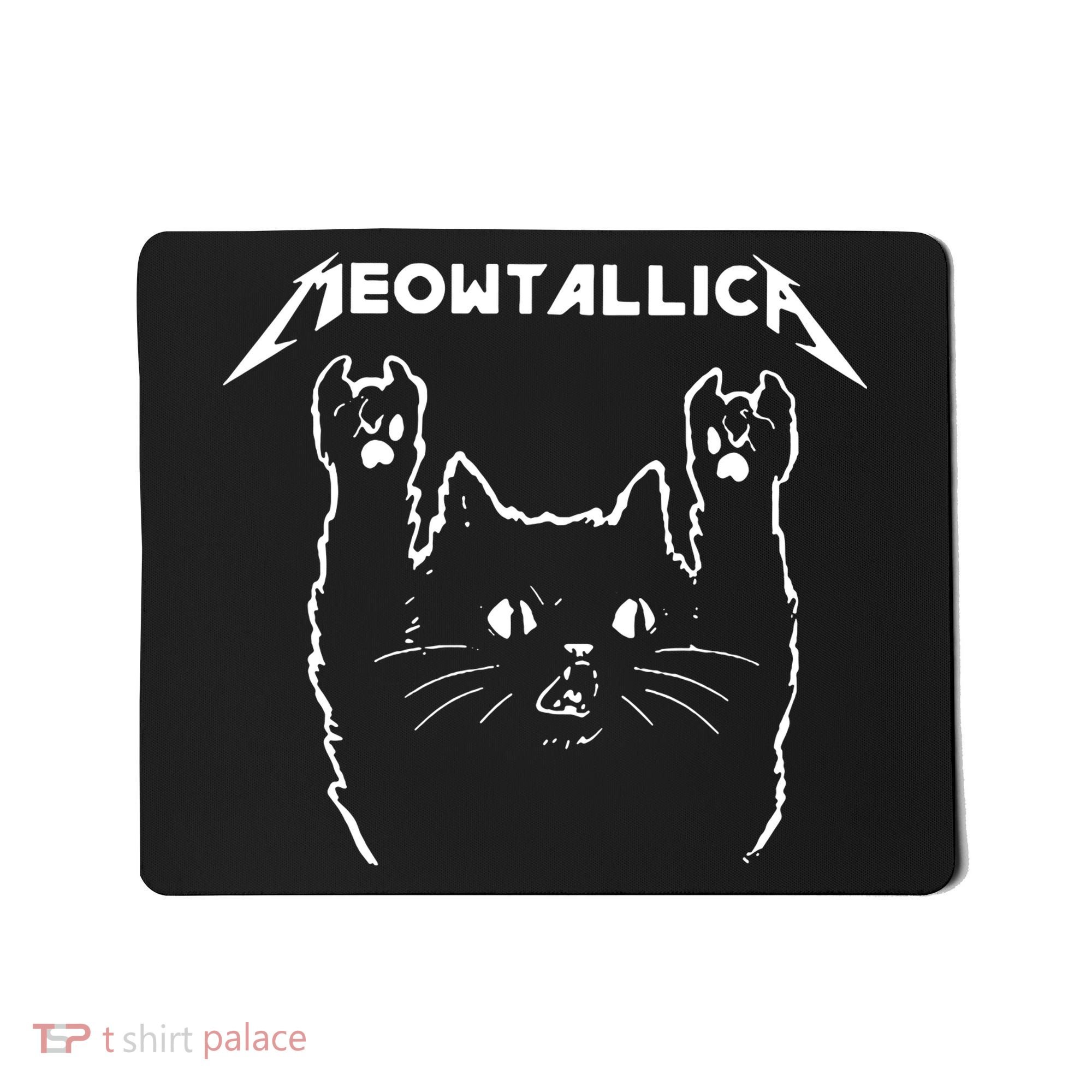 Cat Meowtallica Cat Rock Music Funny Mousepad