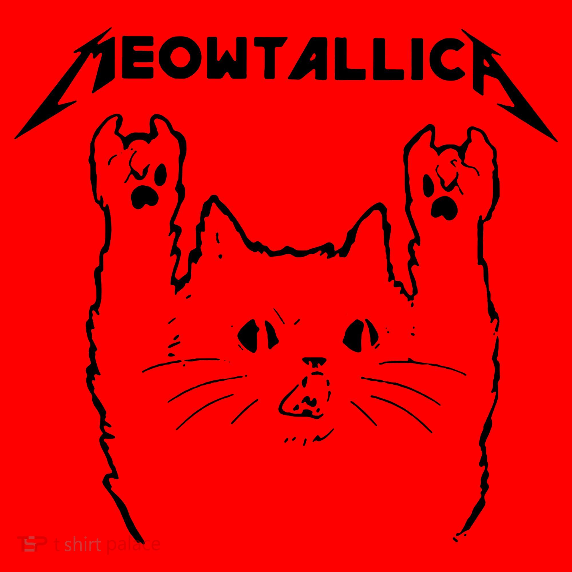 Cat Meowtallica Cat Rock Music Funny Santa Hat