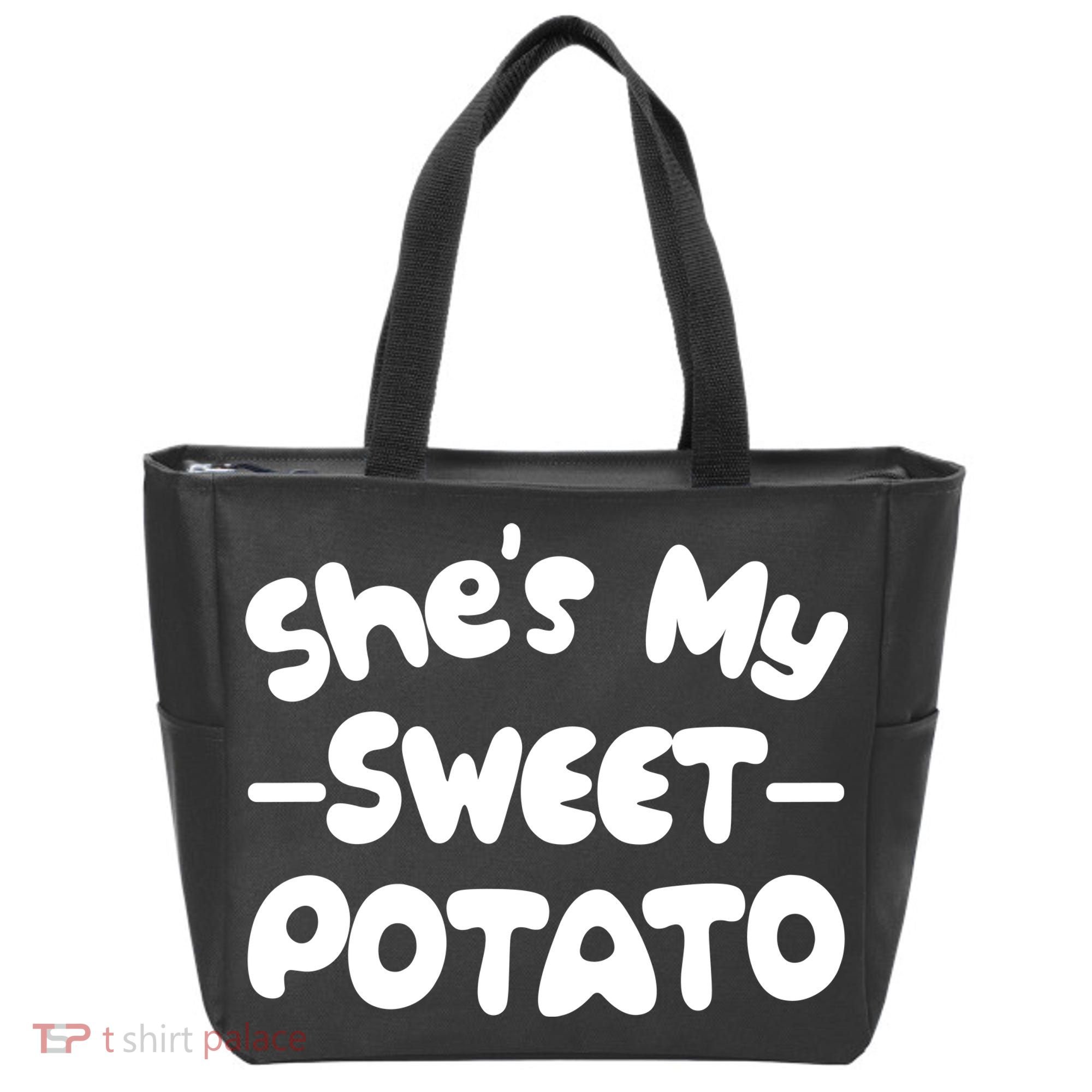 Cute Matching Couples She's My Sweet Potato Tote Bag