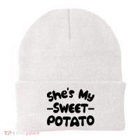 Cute Matching Couples She's My Sweet Potato Beanie thumb 0