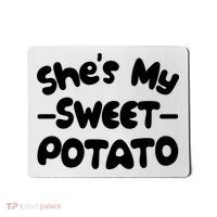 Cute Matching Couples She's My Sweet Potato Mousepad thumb 0