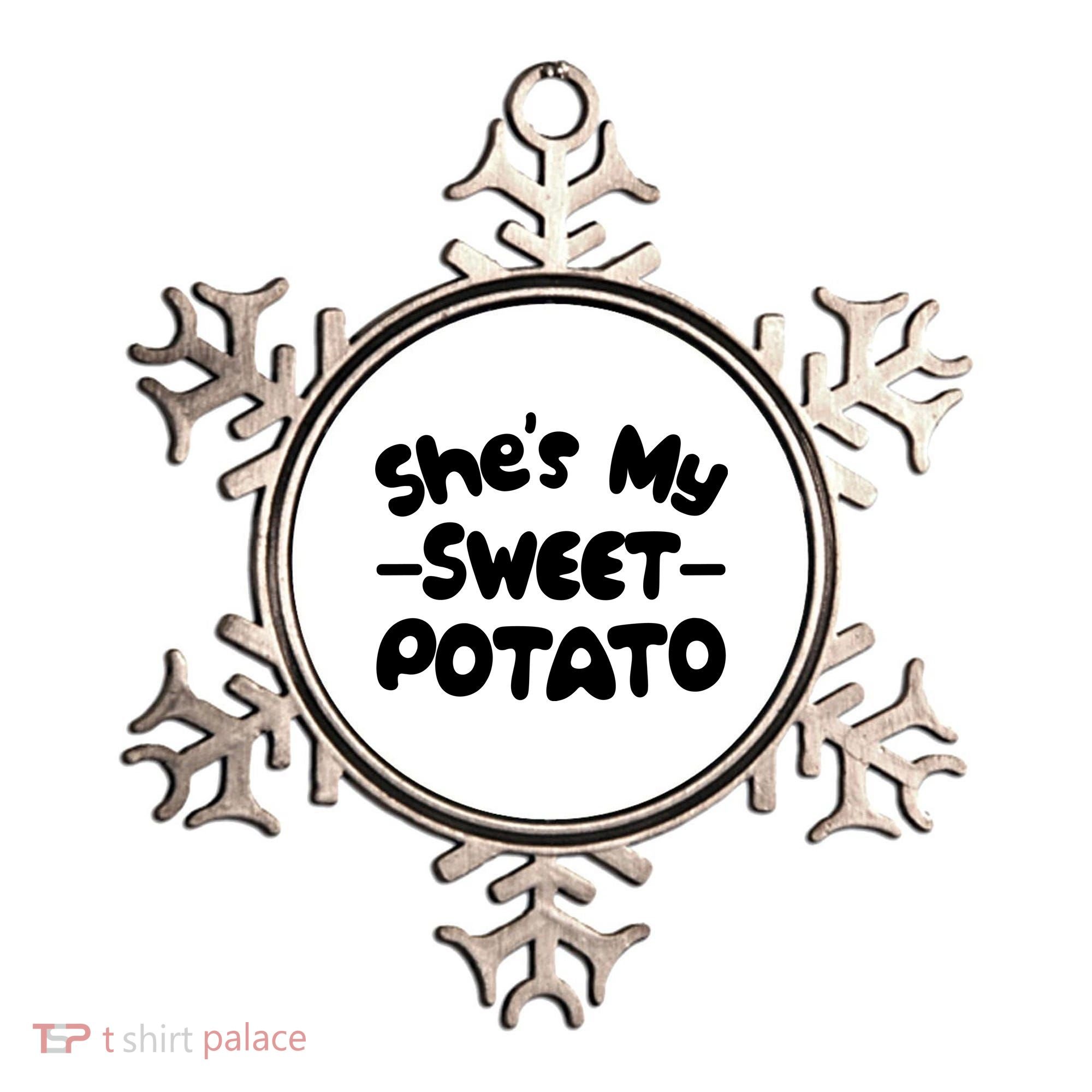 Cute Matching Couples She's My Sweet Potato Ornament