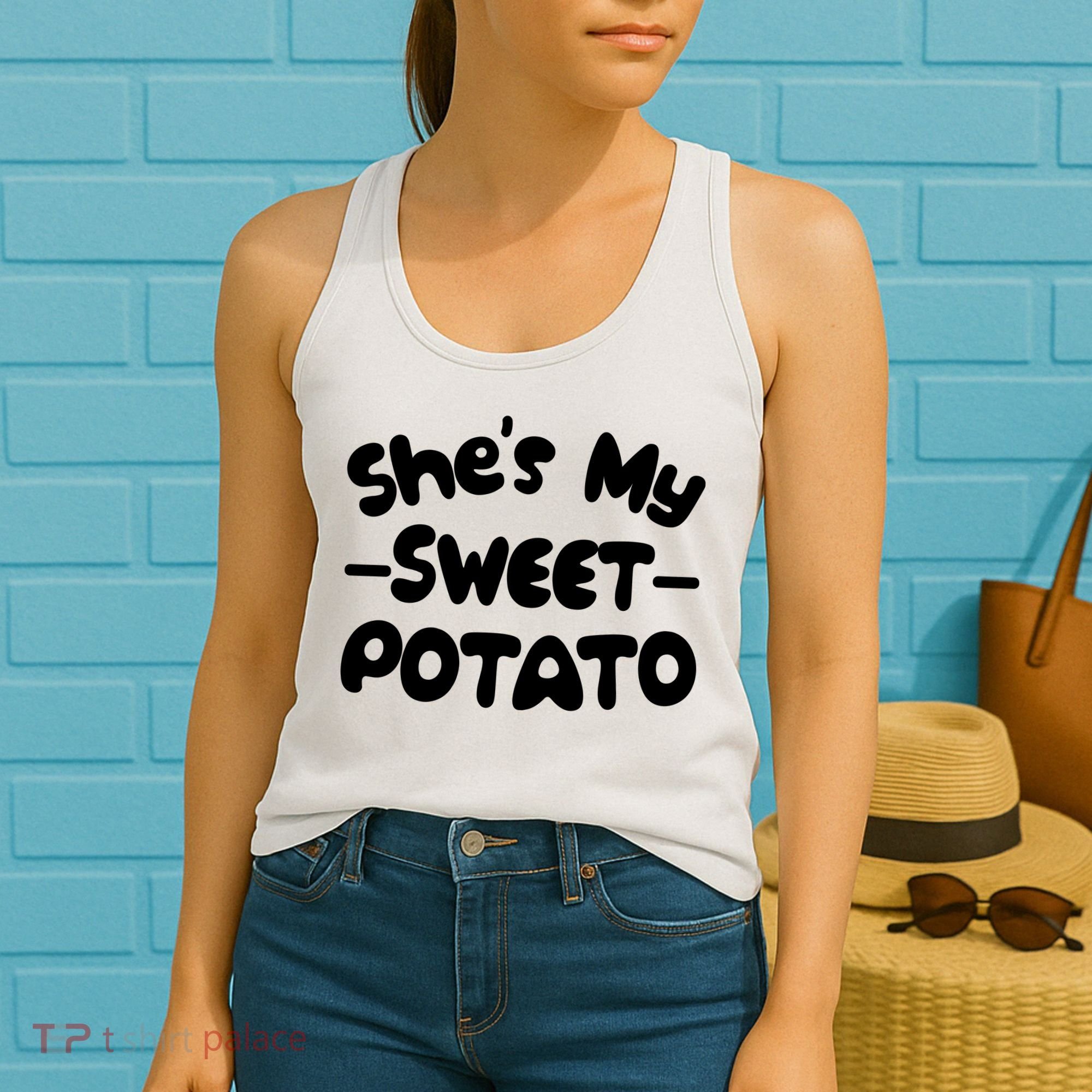 Cute Matching Couples She's My Sweet Potato Women's Tank Top