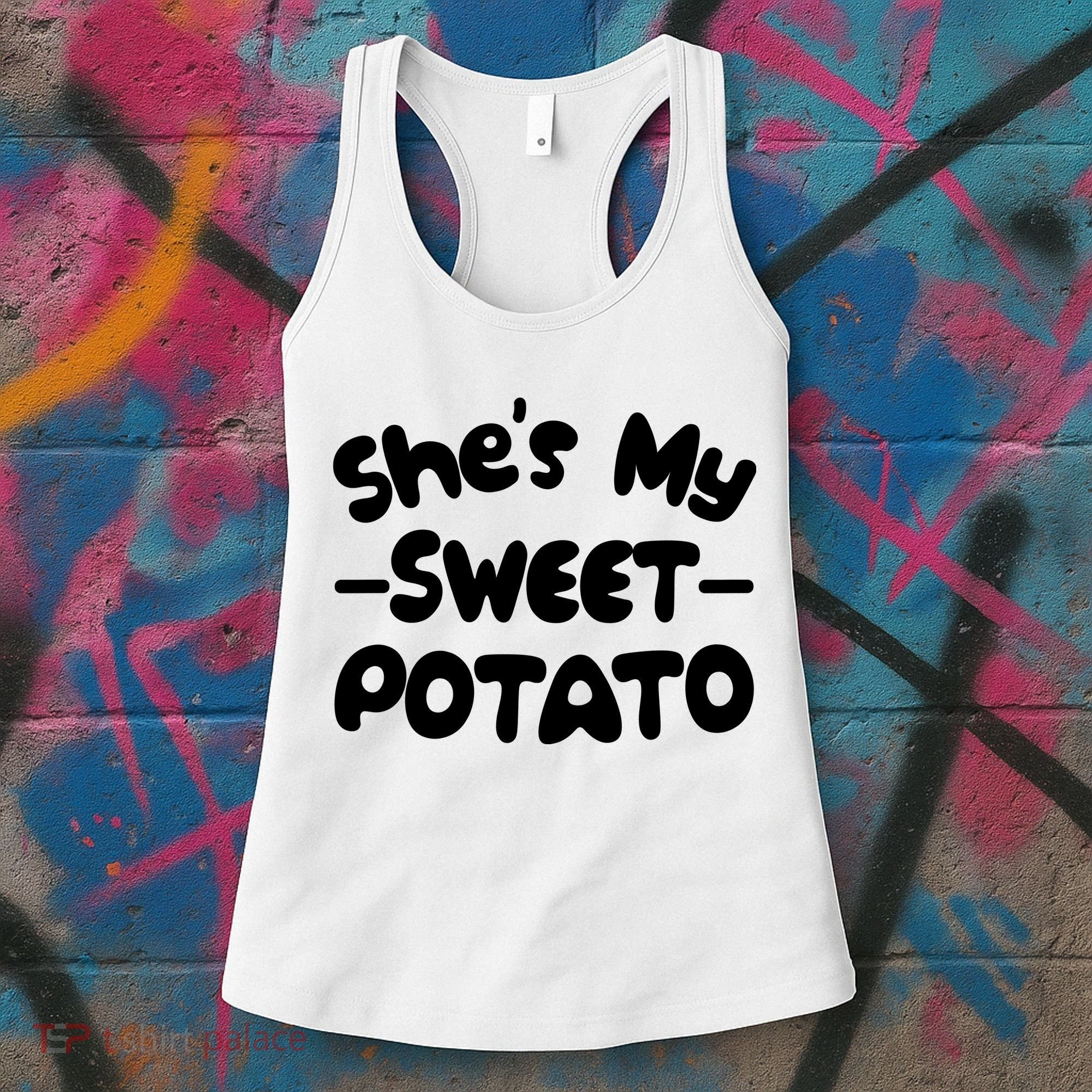 Cute Matching Couples She's My Sweet Potato Women's Tank Top
