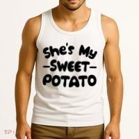 Cute Matching Couples She's My Sweet Potato Tank Top thumb 3