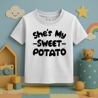 Cute Matching Couples She's My Sweet Potato Toddler T-Shirt thumb 3