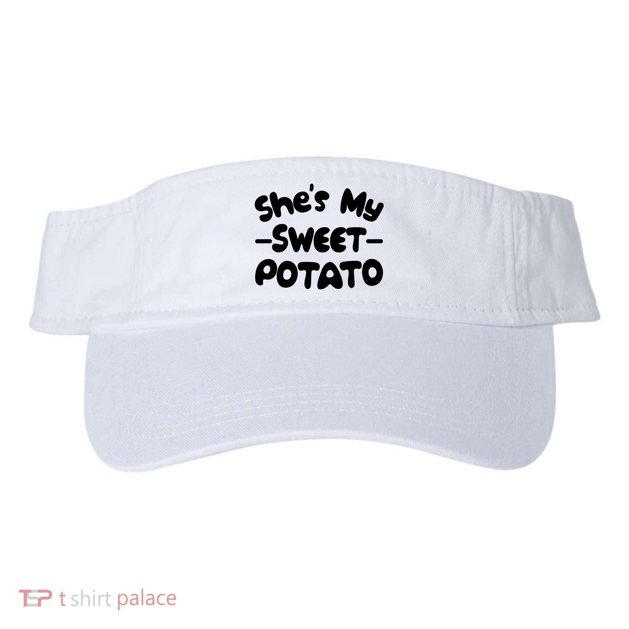 Cute Matching Couples She's My Sweet Potato Visor