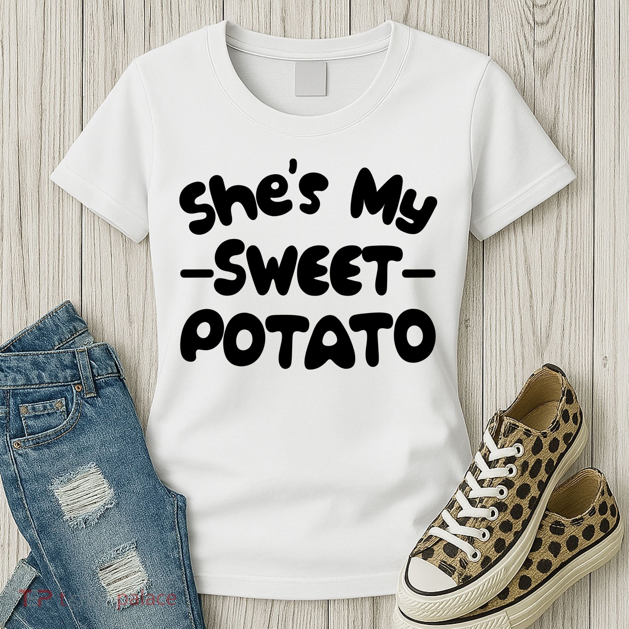 Cute Matching Couples She's My Sweet Potato Women's T-Shirt
