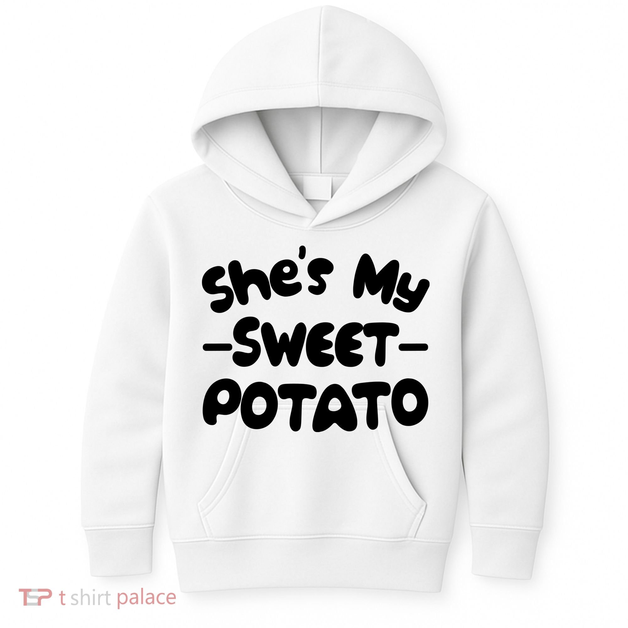 Cute Matching Couples She's My Sweet Potato Kids Hoodie