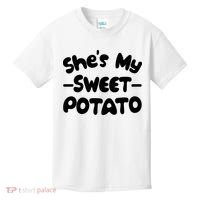 Cute Matching Couples She's My Sweet Potato Kids T-Shirt thumb 0