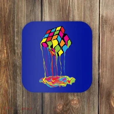 Colorfull Melting Cube Cool Gift Coaster