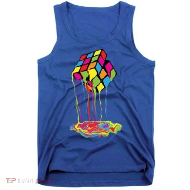 Colorfull Melting Cube Cool Gift Tank Top
